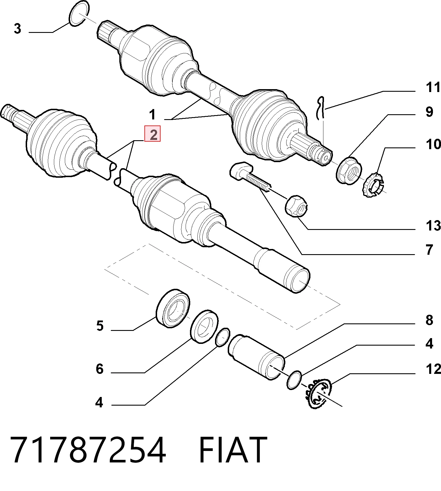 Правая полуось 1485685080 Peugeot/Citroen