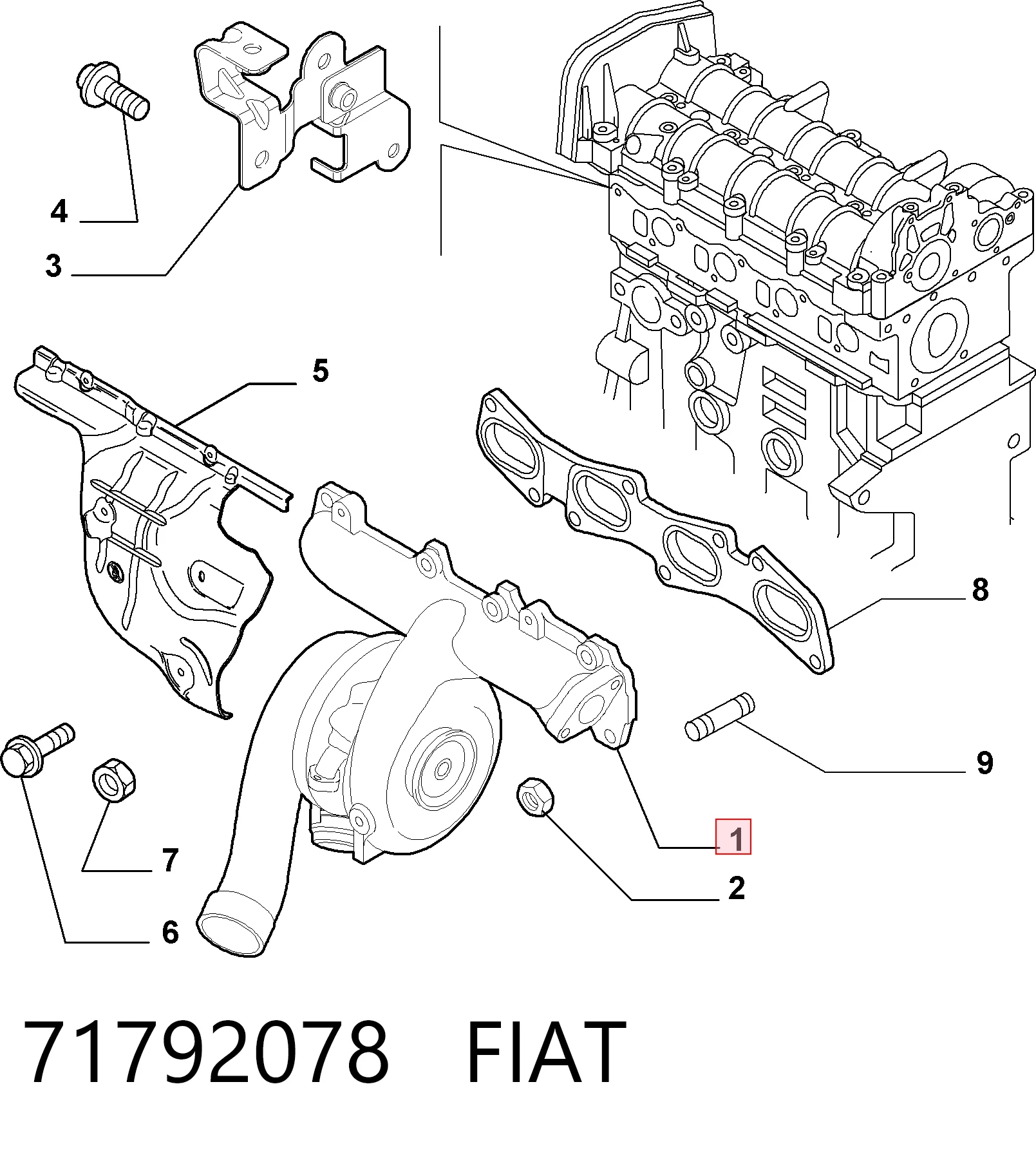 Турбина 7737219001W Garrett