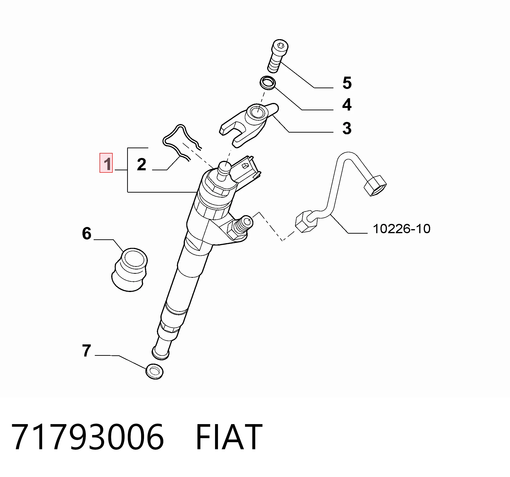71793006 Fiat/Alfa/Lancia Топливные форсунки