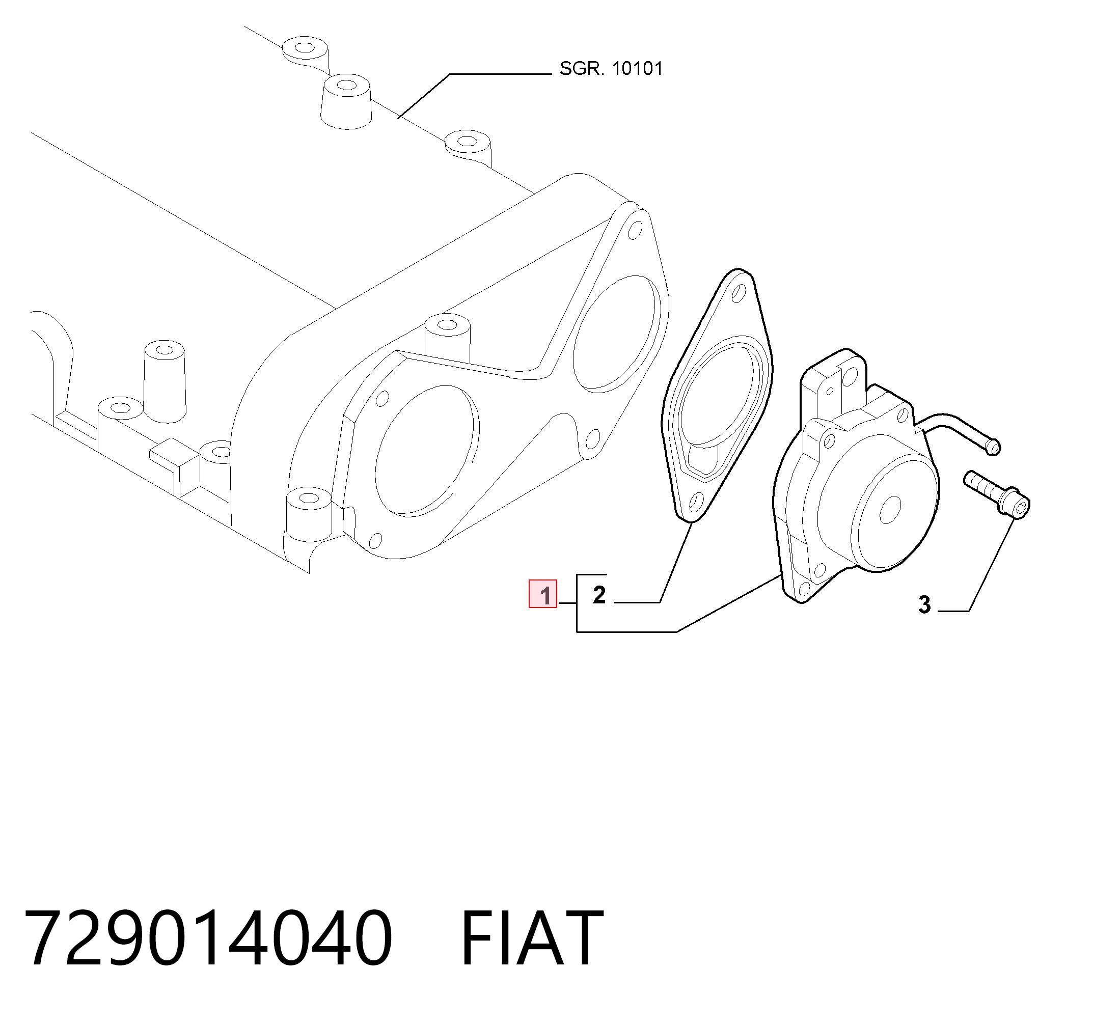 Вакуумный насос Fiat Panda II хэтчбек (169A) (2003 - 2013) цена, от 17.01 USD
