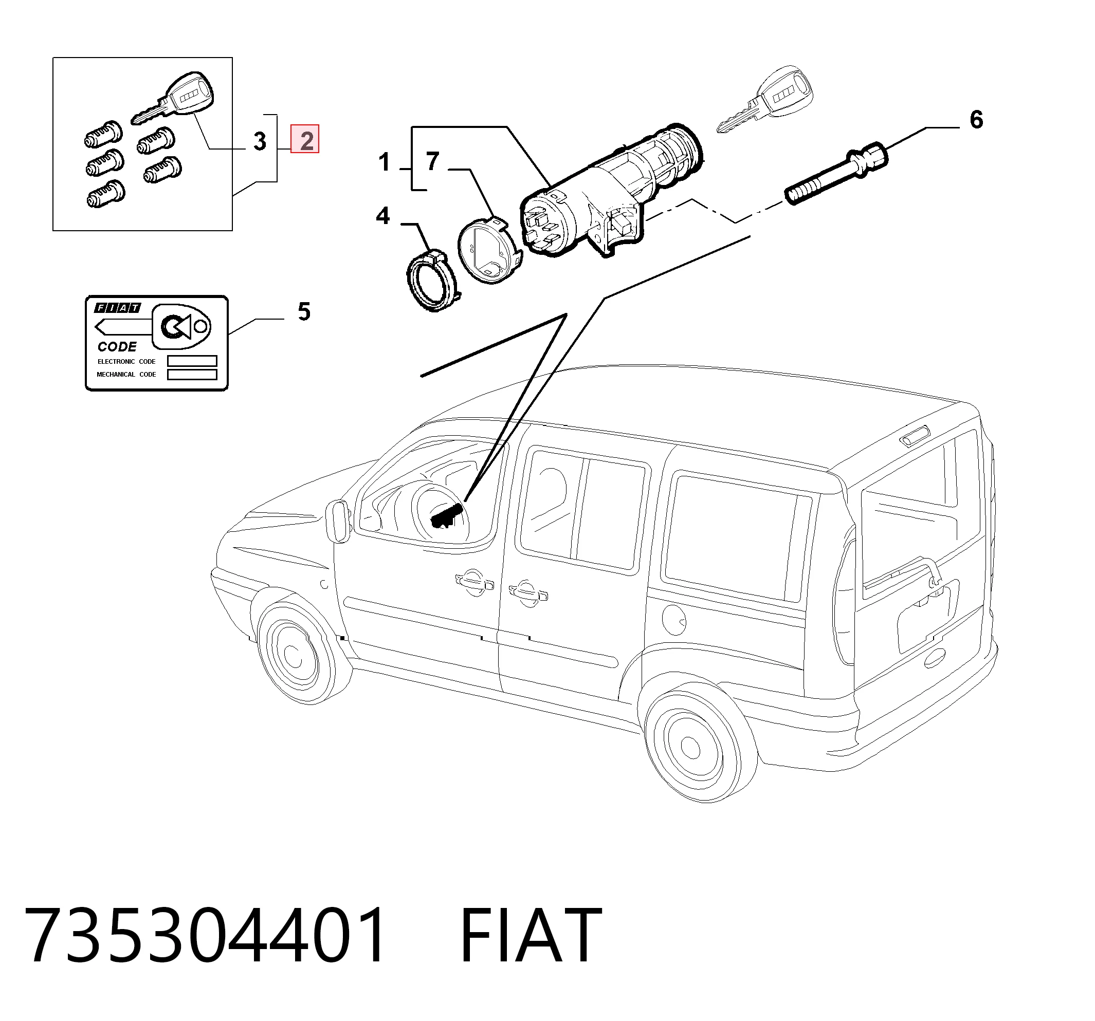Сердцевина замка, комплект Magneti Marelli MMS0096 цена, от 18.14 USD