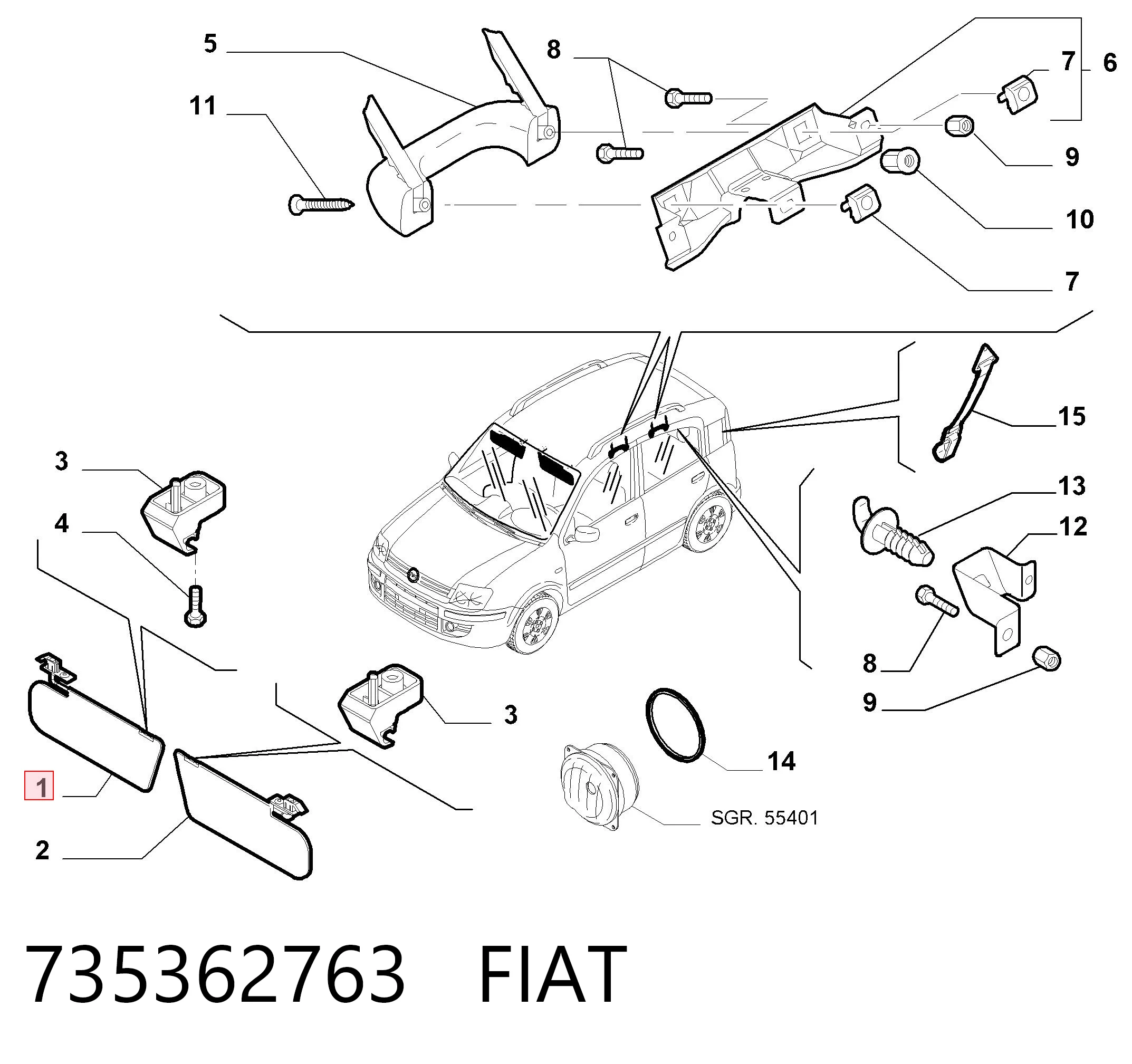 735362763 Fiat/Alfa/Lancia