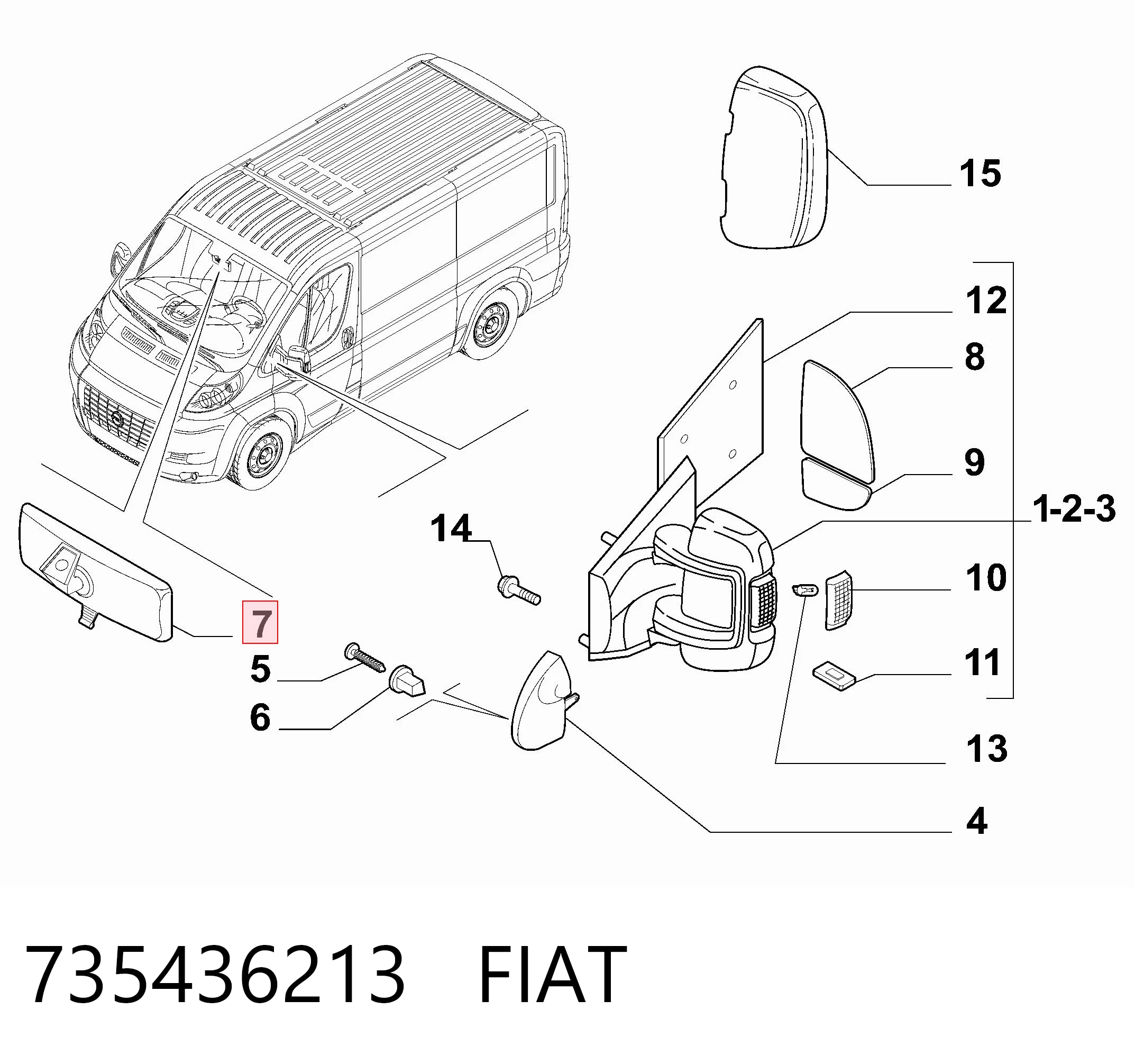 RV17001 Magneti Marelli Зеркало заднего вида в салоне