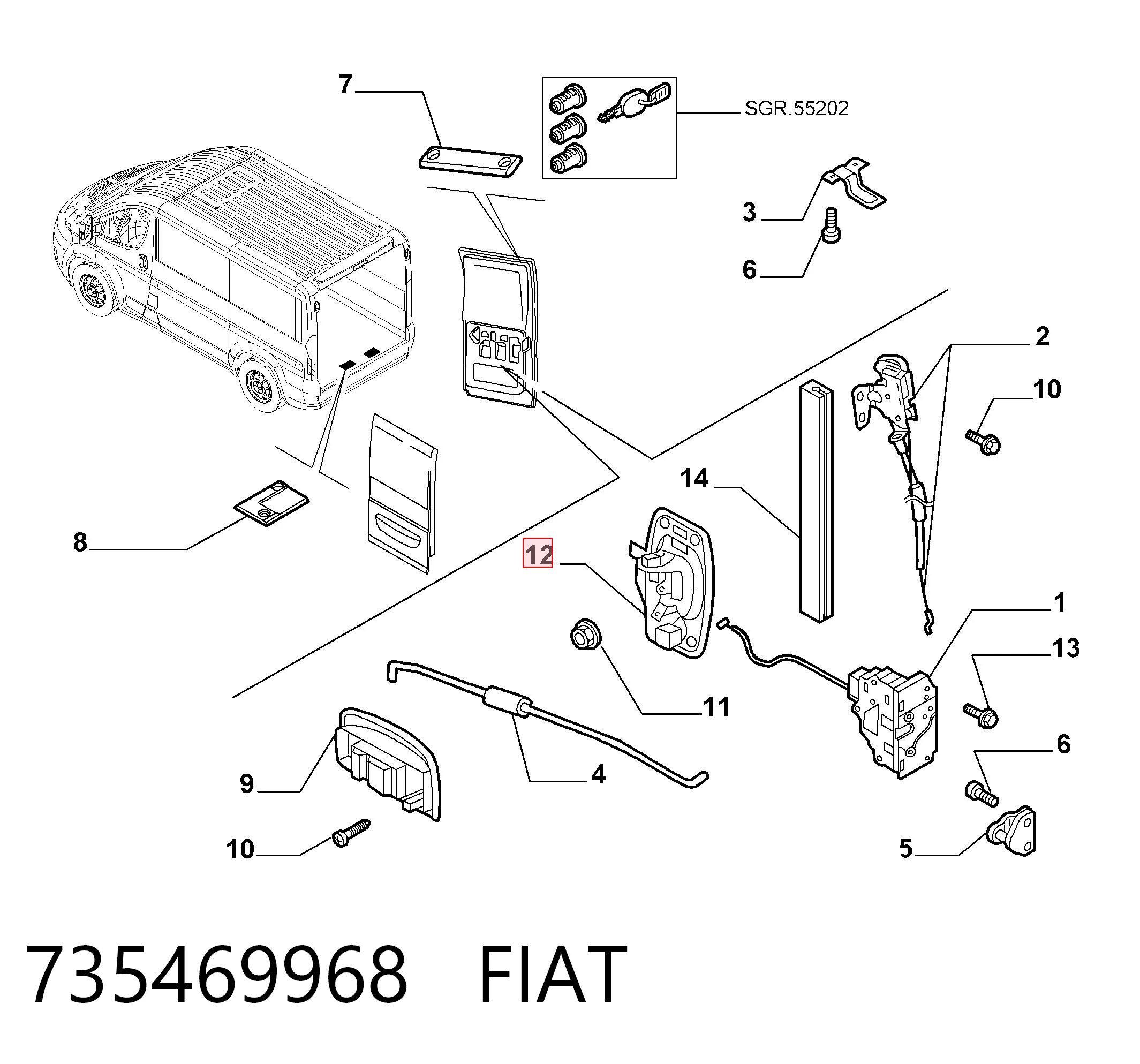 Ручка двери задней (распашной) правая наружная Magneti Marelli MMS0190 цена, от 27.03 USD