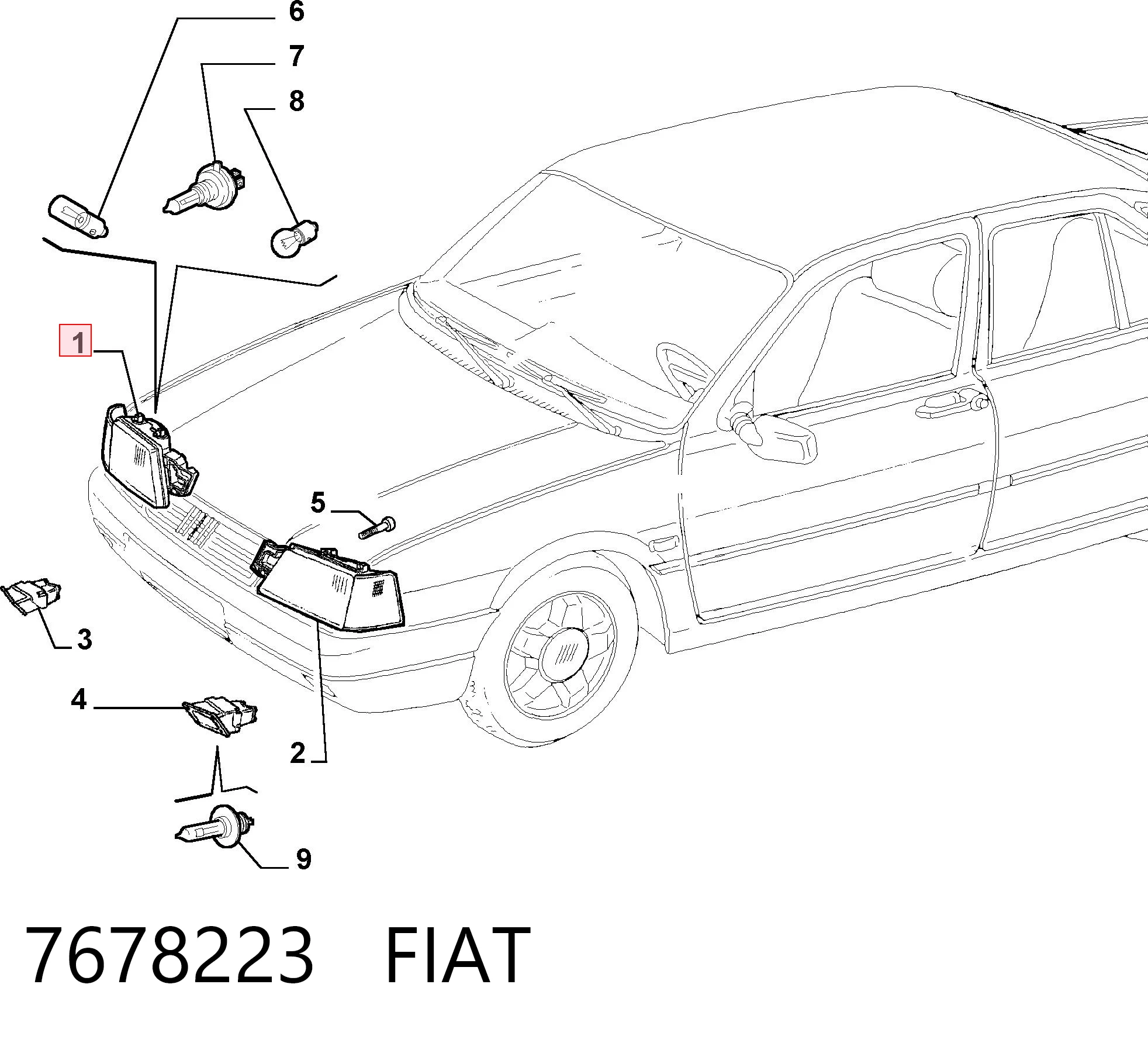 67710930 Peugeot/Citroen Фара передняя правая
