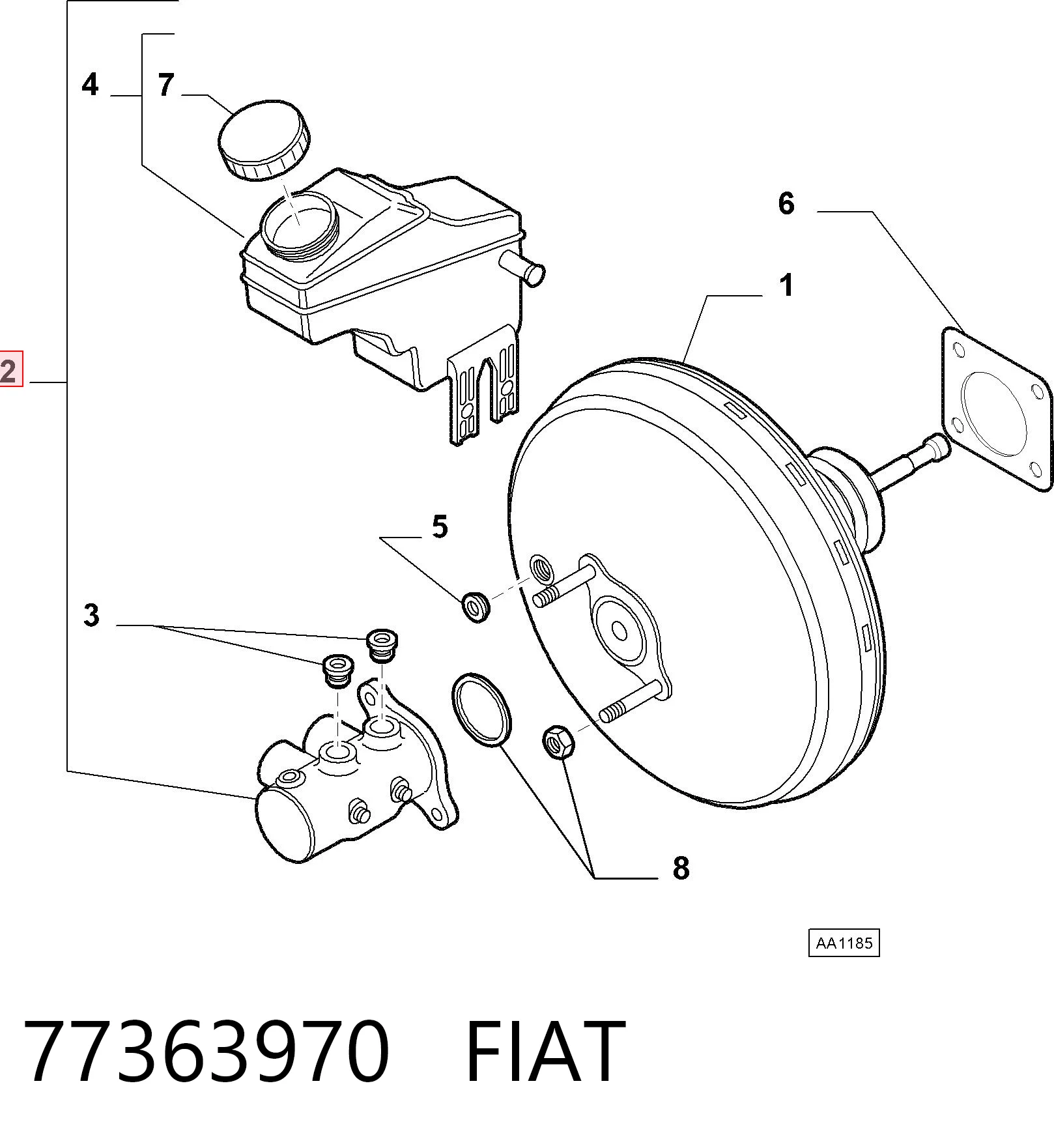 Цилиндр главный тормоза (гидротормозов) Bosch 204123792 цена, от 73.42 USD
