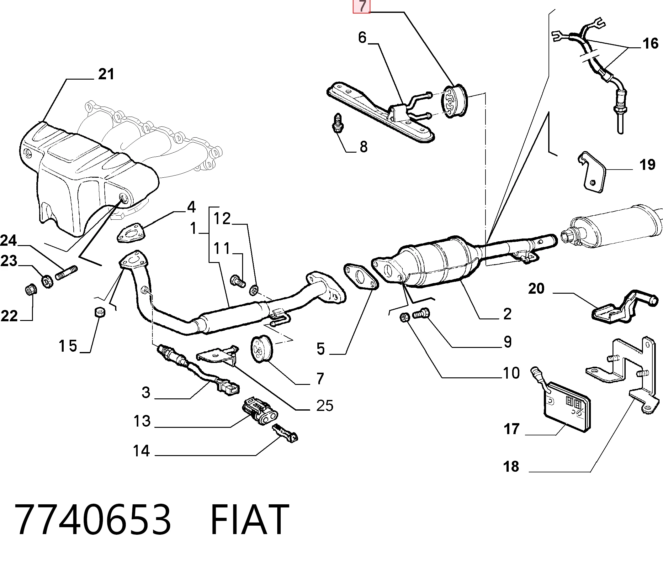 Подушка крепления глушителя Fiat Fiorino фургон (225) (2008 - 2026) цена, от 1.09 USD