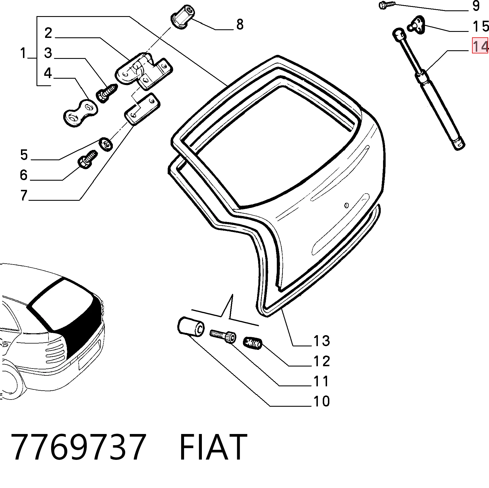 Купить GS0067 Magneti Marelli Амортизатор двери багажника