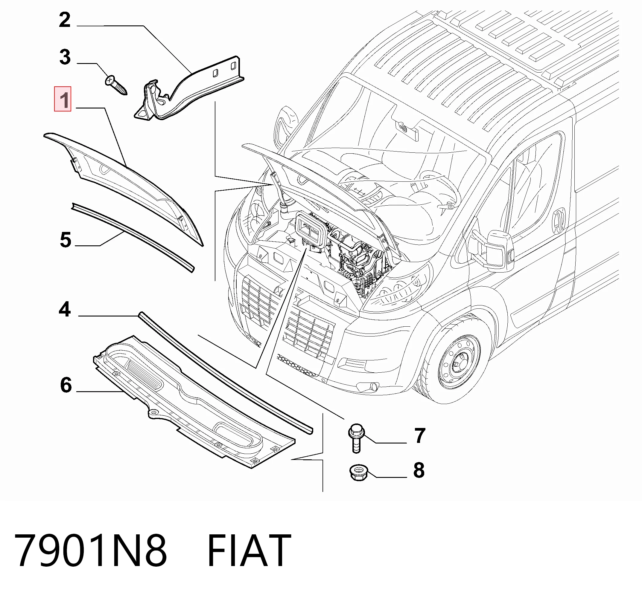 Капот Peugeot Boxer III фургон (250) (2006 - 2026) цена, от 88.53 USD
