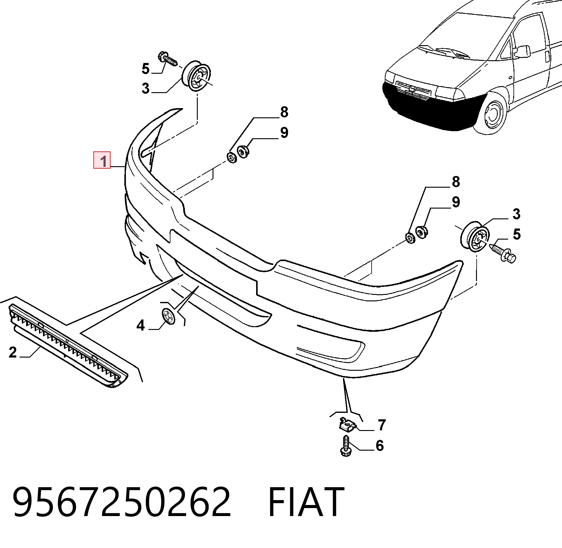 Бампер на авто Polcar 239507UA цена, от 134.58 USD