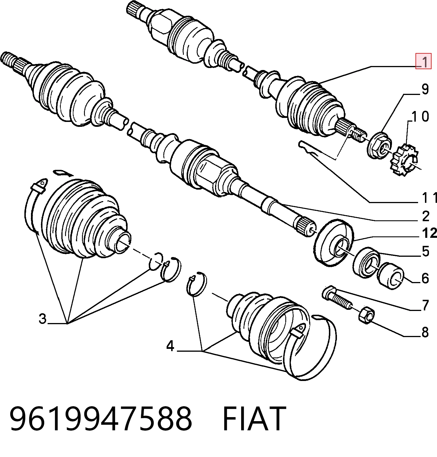 Привод передний левый Autotechteile 010027 цена, от 71.87 USD