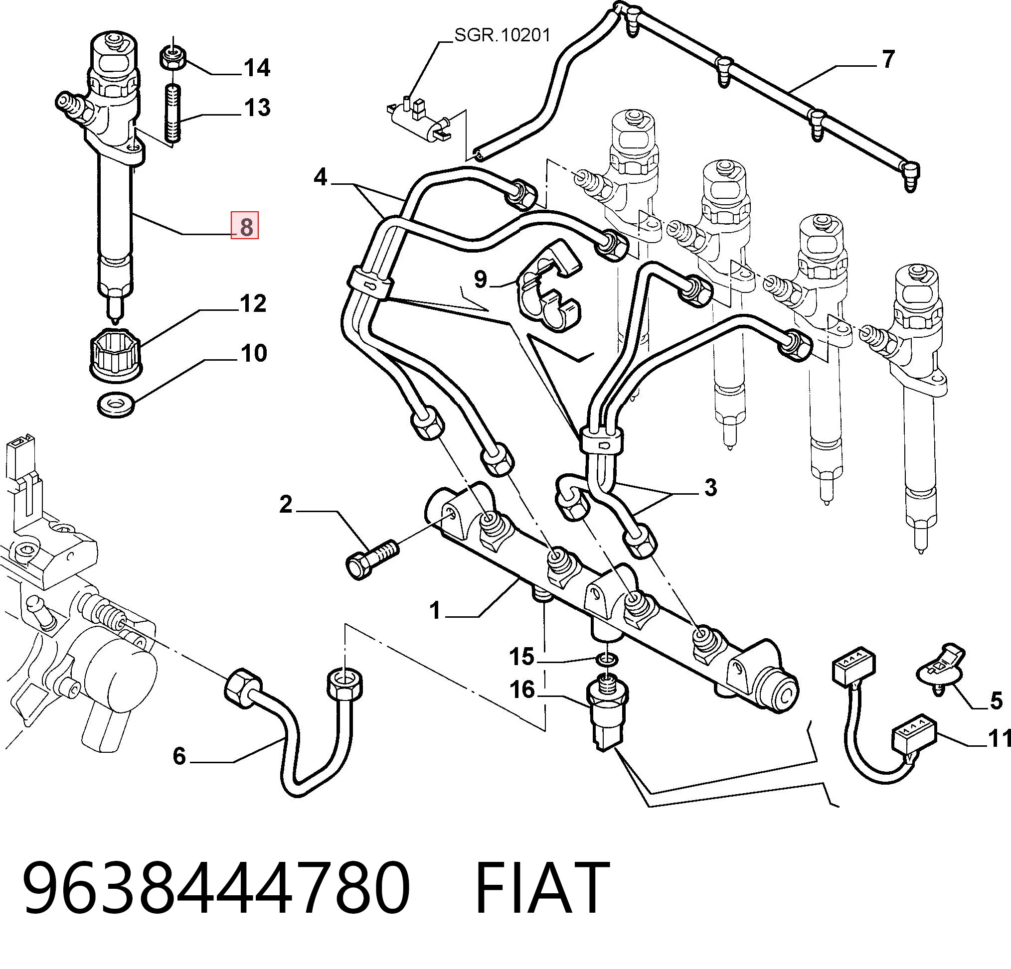  Топливные форсунки Citroen C5 1