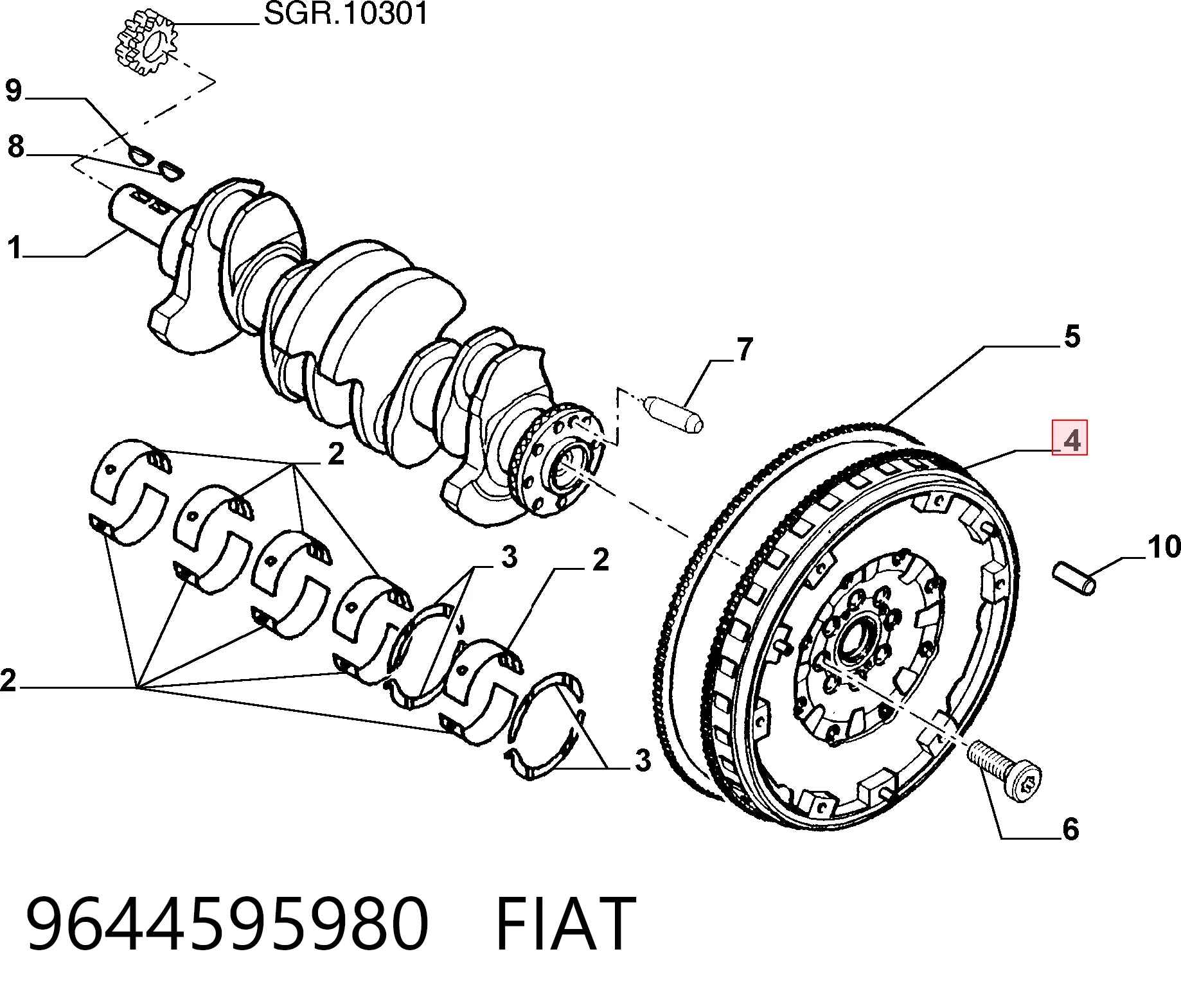 615128 Maxgear Демпферный маховик