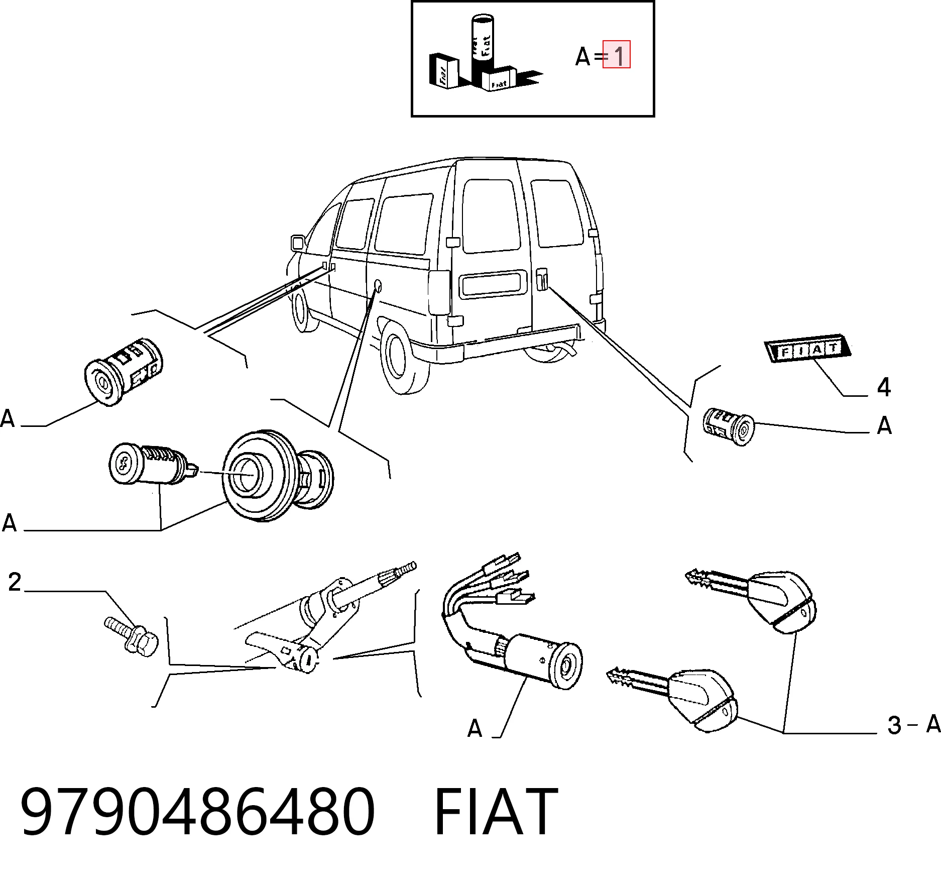 Замок и ручки задней двери Magneti Marelli MMS0295 цена, от 175.05 USD