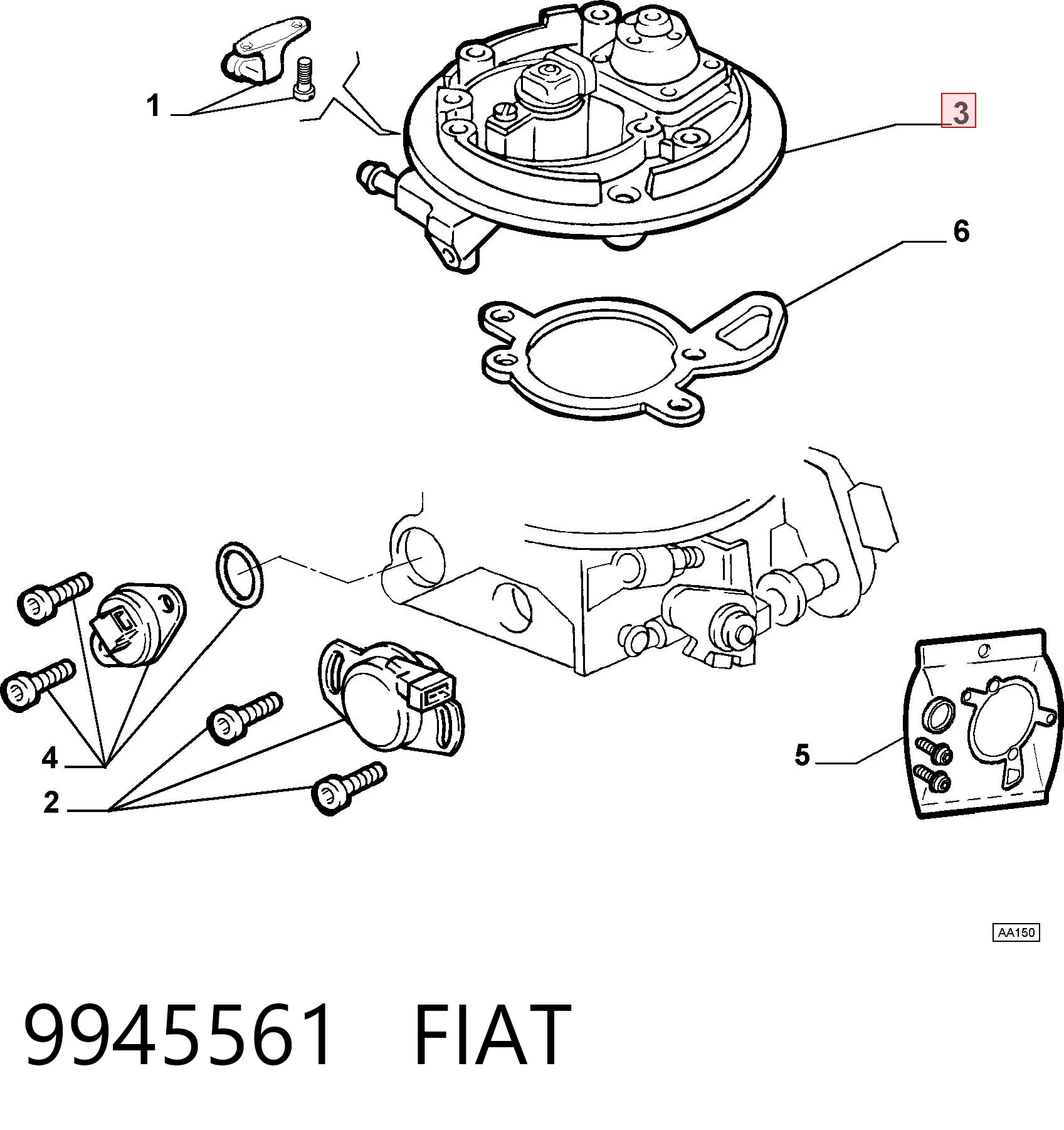 9945561 Fiat/Alfa/Lancia Топливные форсунки