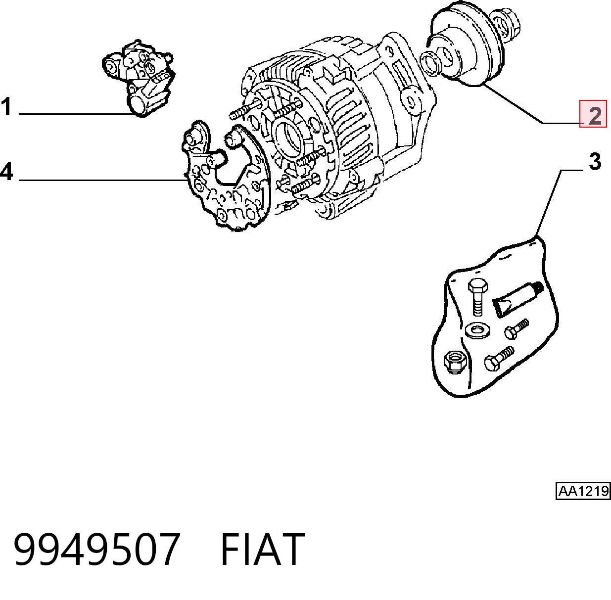Купить 230288 REMA-PARTS Шкив ремня генератора