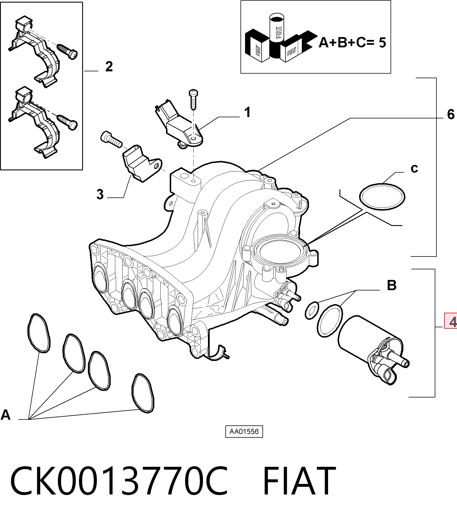 CK0013770C Fiat/Alfa/Lancia Датчик холостого хода