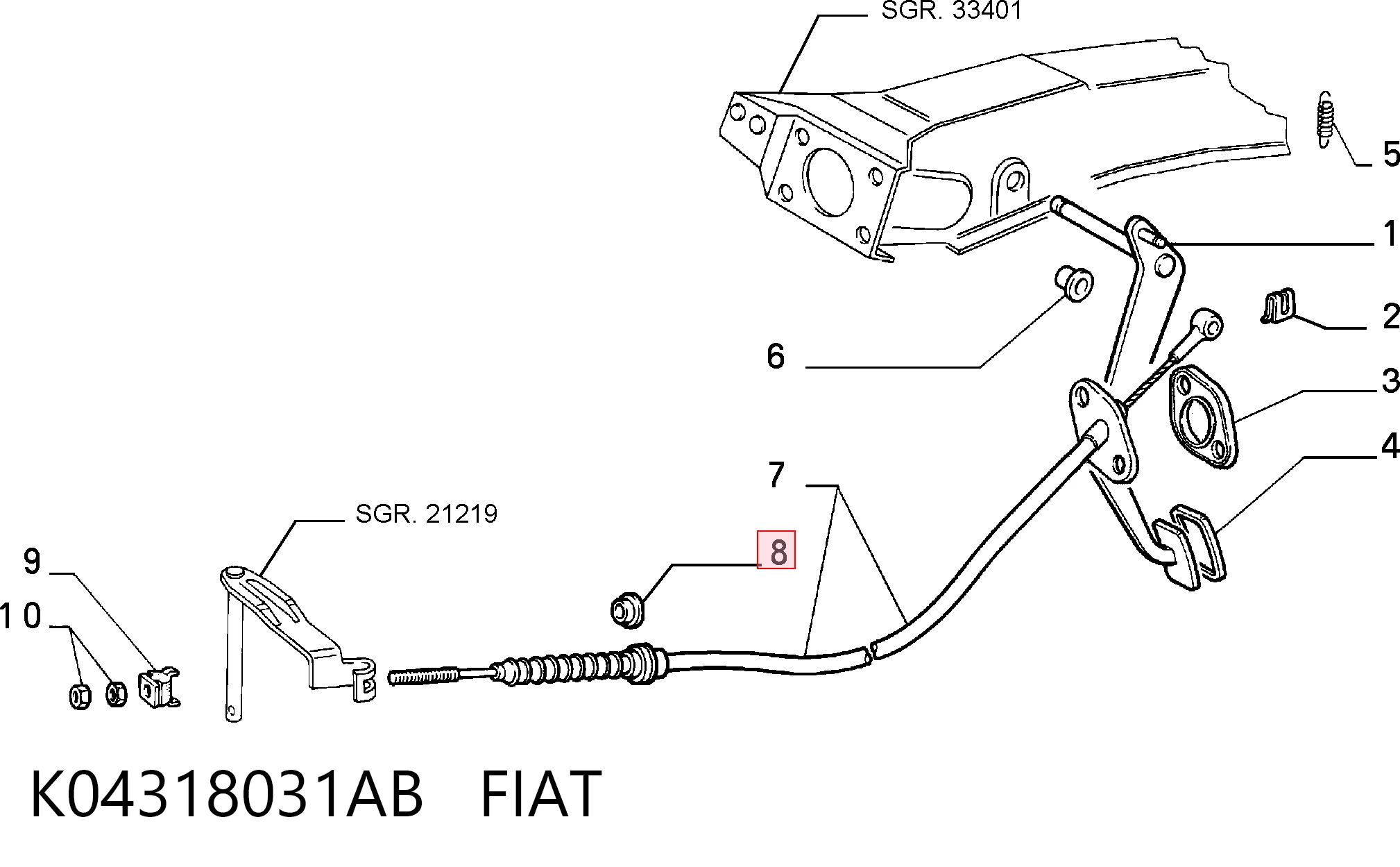 4318031AC Chrysler Фиксатор резьбы демонтируемый