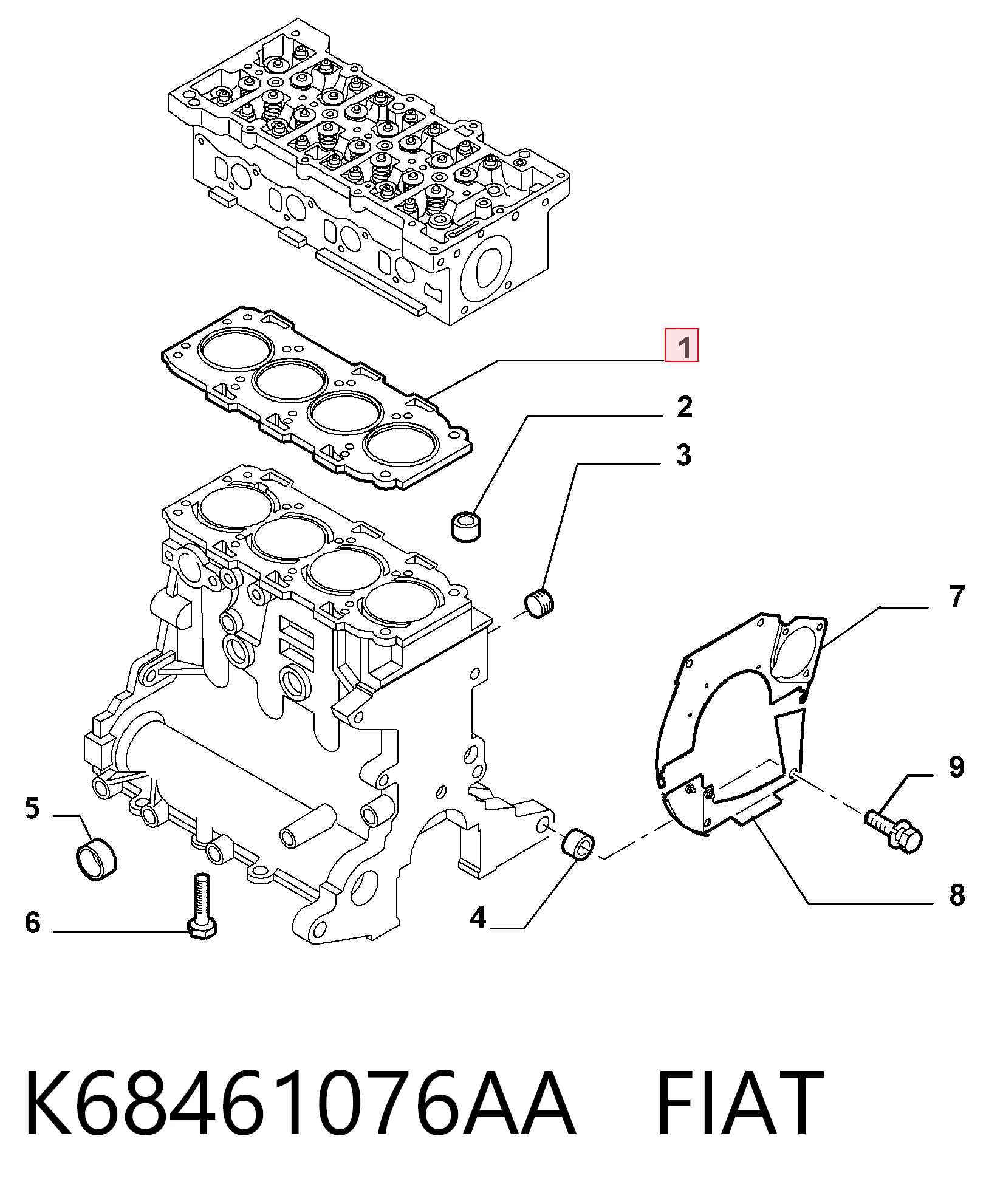 Прокладка ГБЦ Opel 55211409 цена, от 39.84 USD