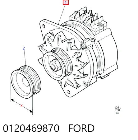CA563IR AS/Auto Storm Генератор автомобильный