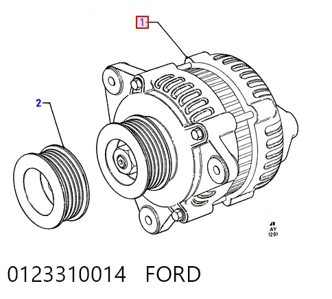 0123310014 Ford Генератор автомобильный