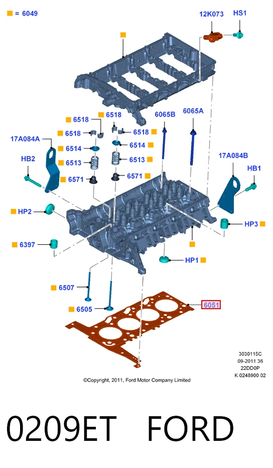 Купить HMP6C1Q6051CC Hmpx Прокладка ГБЦ