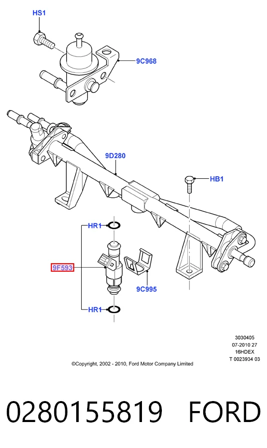  Топливные форсунки Ford Mondeo 2