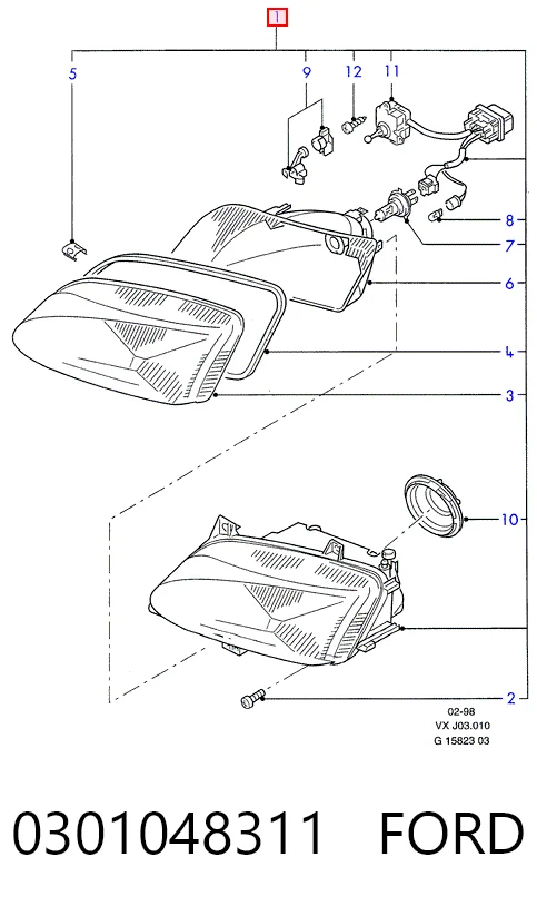 Фара на Ford Galaxy I VX WGR