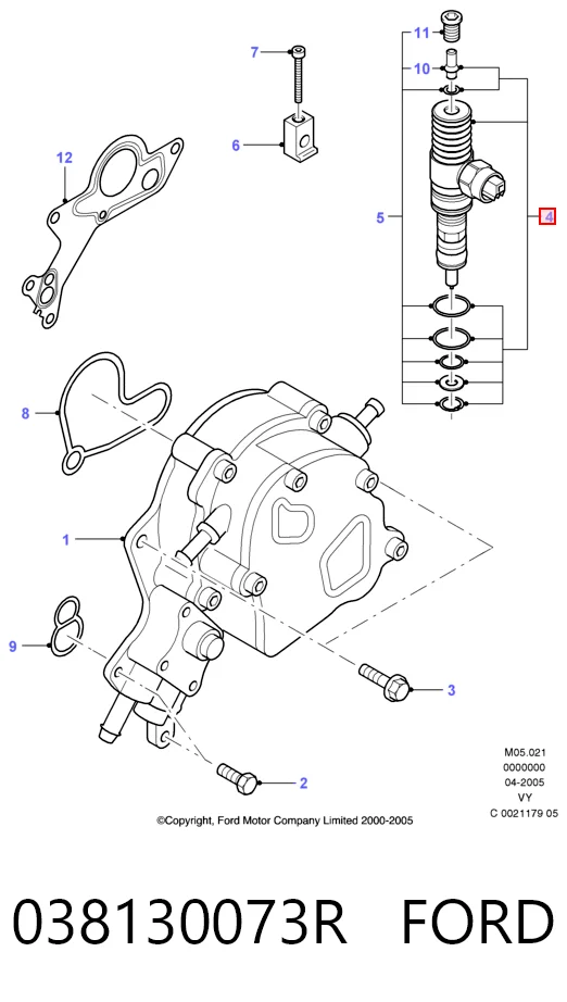 Купить 0986441504 Bosch Клапанная форсунка