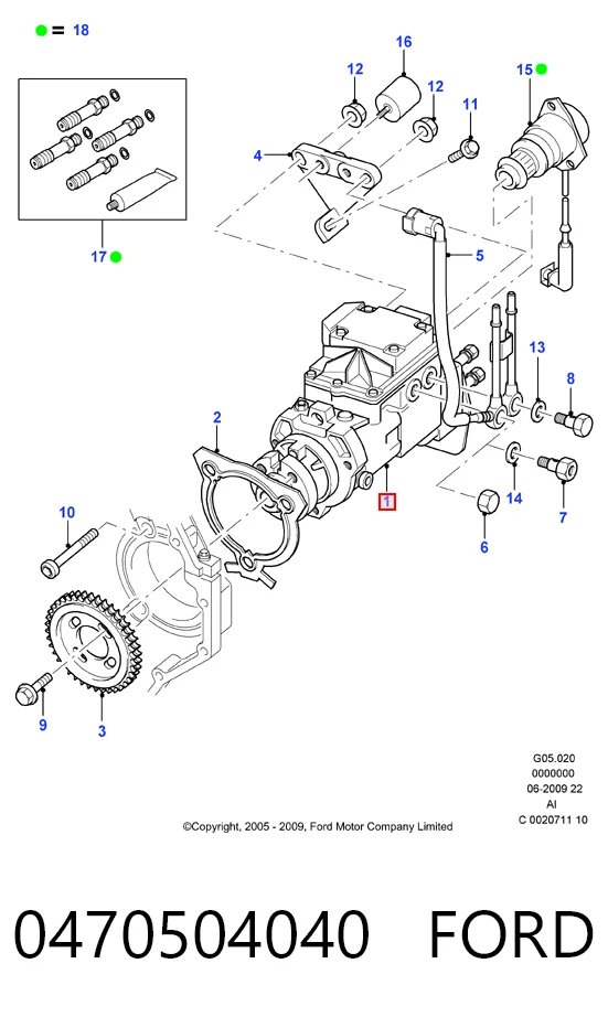 470504040 Bosch Насос топливный высокого давления (ТНВД)
