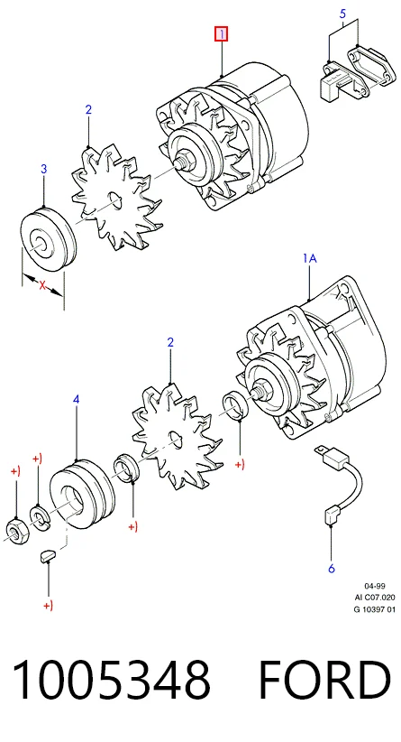 CA94 HC Parts Генератор автомобильный