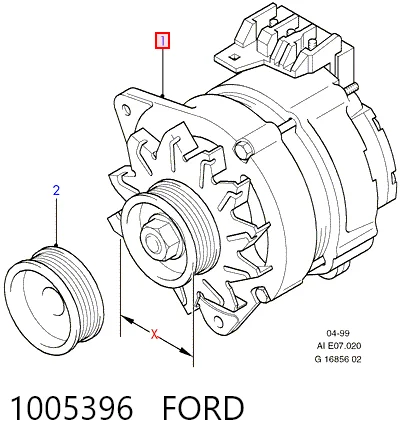 1005396 Ford Генератор автомобильный