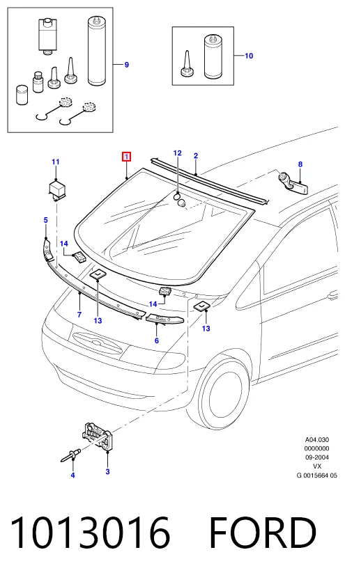 Автостекло на Ford Galaxy I VX WGR