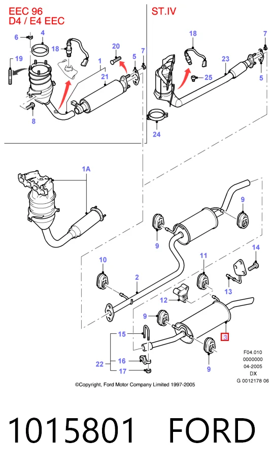 Глушитель  Mazda 1E0740500