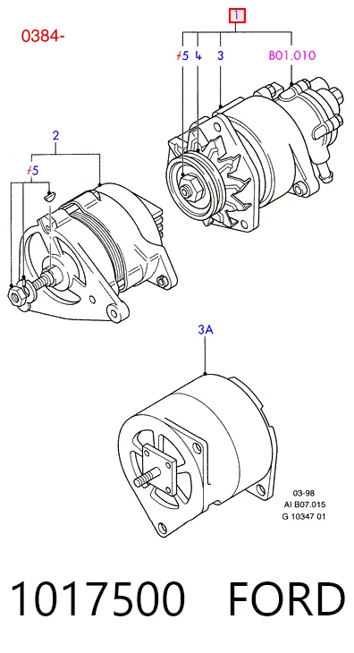 1017500 Ford Генератор автомобильный