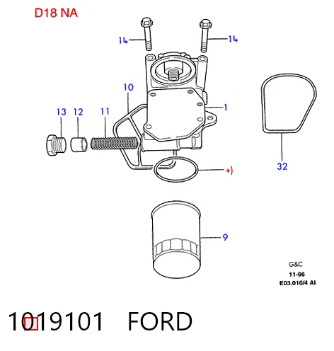 Картер масляный на Ford Mondeo I GBP