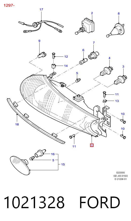 Фара на Ford Mondeo II BFP