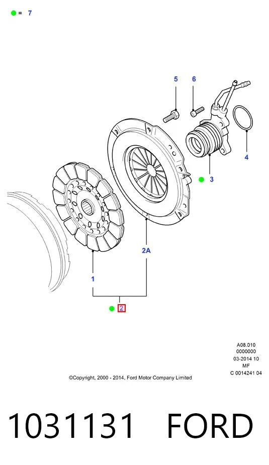 1031131 Ford Сцепление в сборе