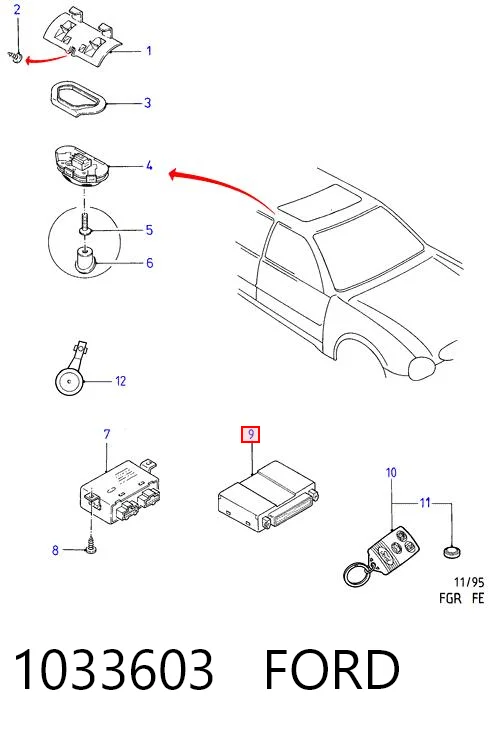 Мозги двигателя на Ford Scorpio II GFR, GGR