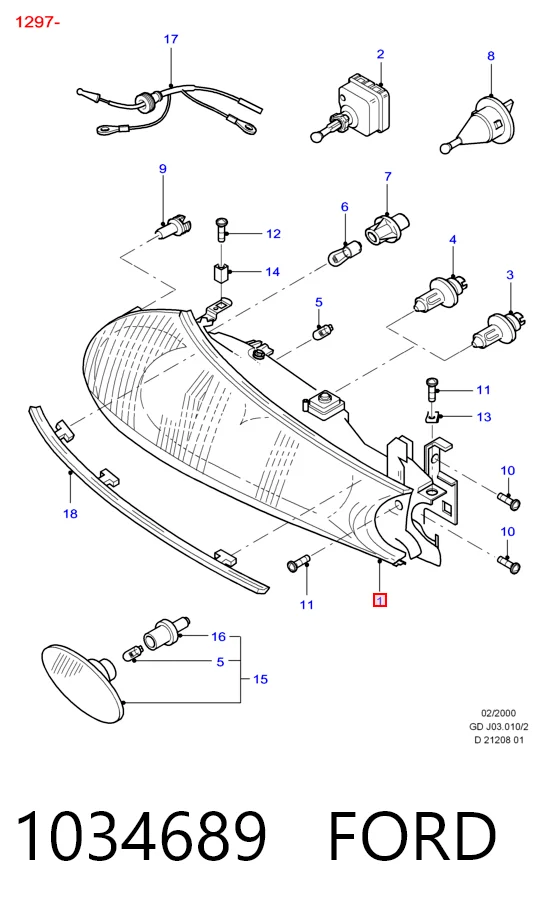Фара на Ford Mondeo II BFP
