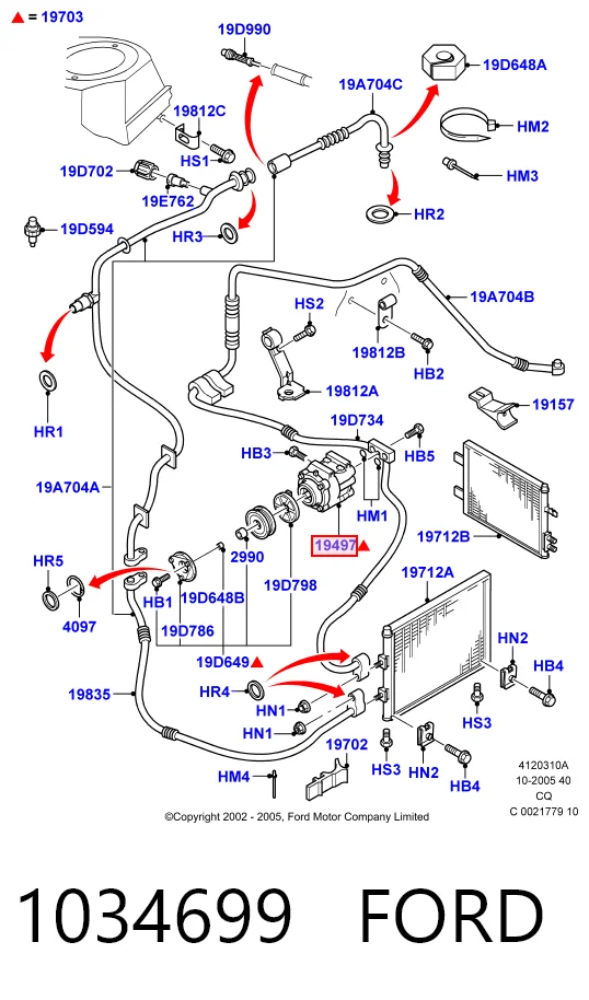  Компрессор кондиционера Ford Ka 