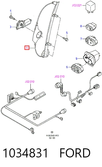  Стеклоподъемник передней левой двери Ford Mondeo 1