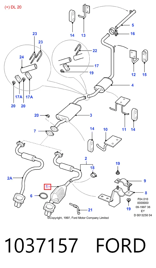  Катализатор Ford Transit 4