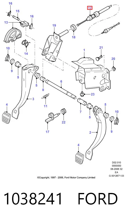 Купить 1523032 Formpart/Otoform Трос сцепления