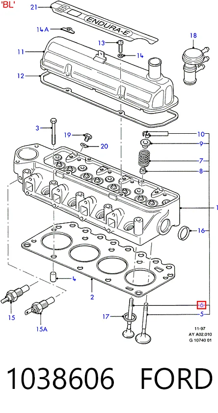 Выпускной клапан двигателя Freccia 4703RCR цена, от 5.46 USD