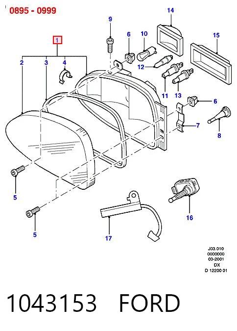 1043153 Ford Фара передняя правая