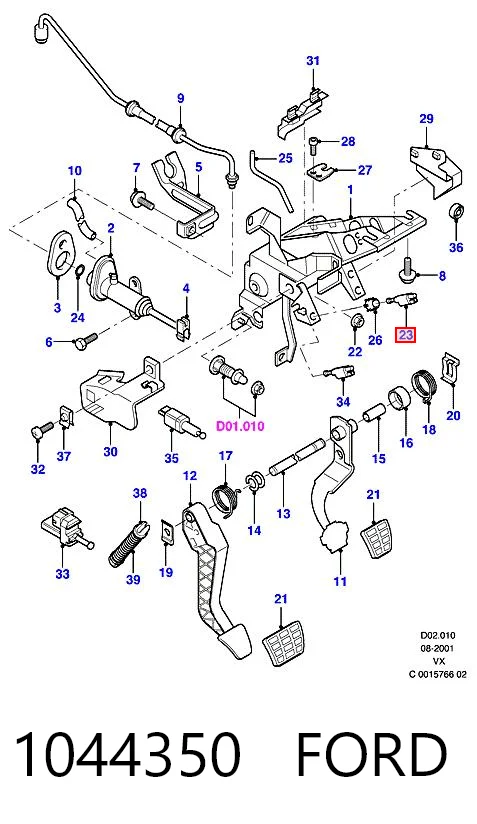 1044350 Ford Датчик тормоза