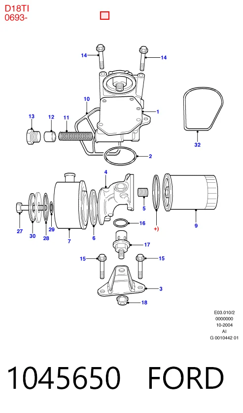Насос масляный Ford Escort 5 GAL