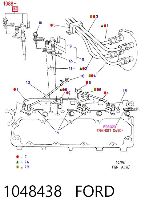 Топливные форсунки на Ford Transit IV E