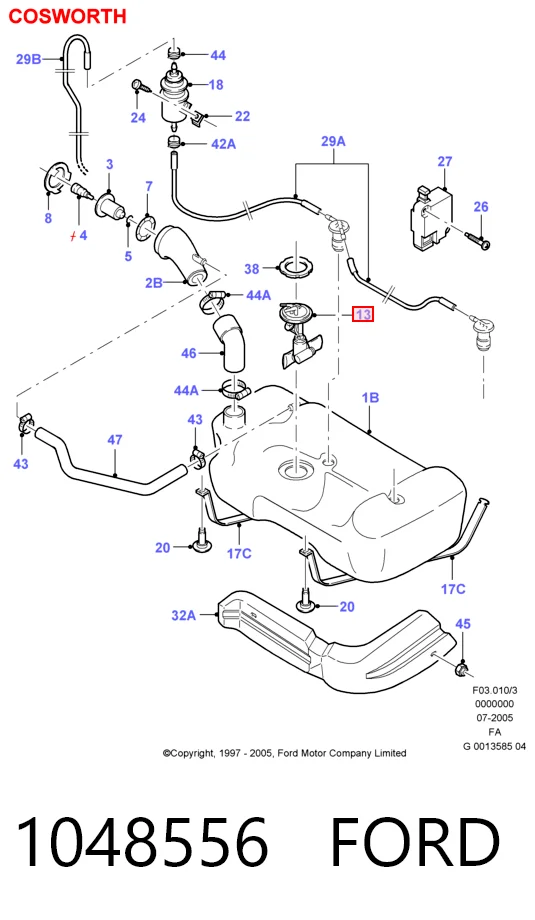 Электробензонасос на Ford Escort VII GAL, AAL, ABL